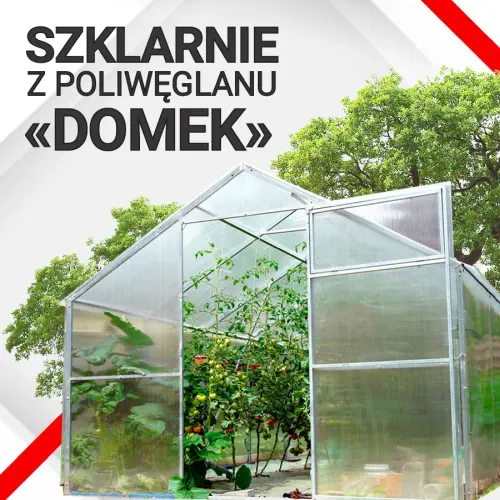 Szklarnia z poliwęglanu domek Lun Fix